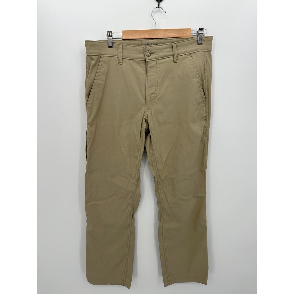 Eddie Bauer Mens Travex Khaki Pants Size 32x30 Nylon Hiking Outdoors Casual
